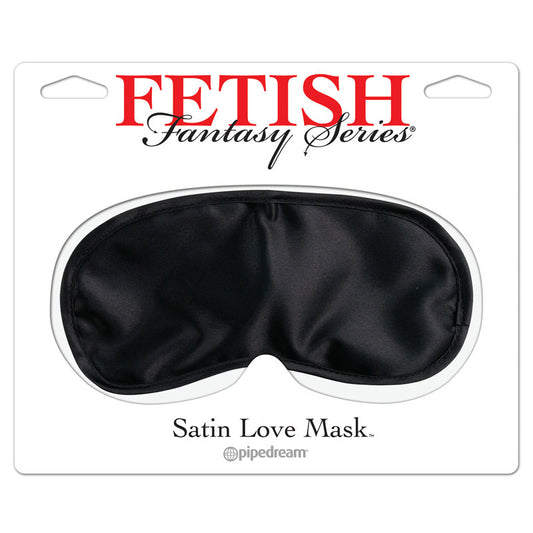 Fetish Fantasy Series Satin Love Mask Black - Peaches & Cream