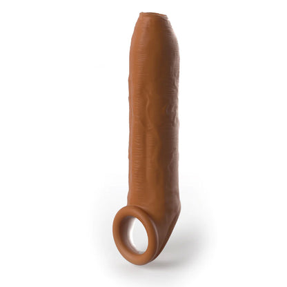 XTensions Elite 7 Inch Uncut Penis Enhancer With Strap - Peaches & Cream