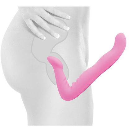 Fetish Fantasy Elite Strapless Strap On 8 Inch Pink - Peaches & Cream