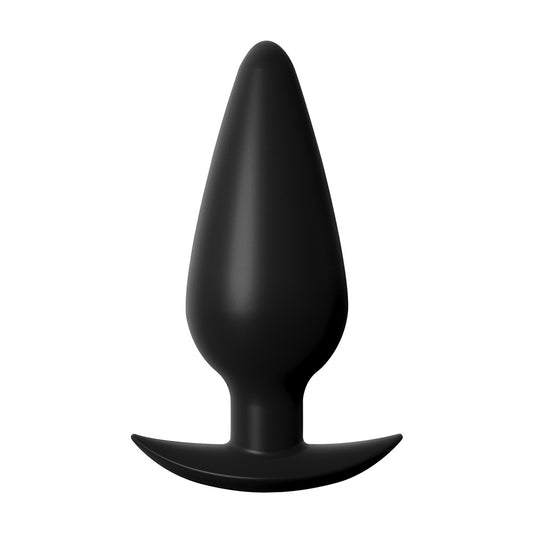 Anal Fantasy Elite Collection Small Weighted Silicone Butt Plug - Peaches & Cream