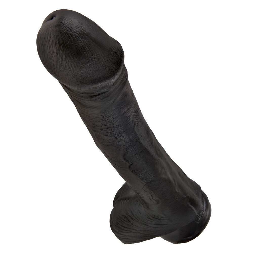 King Cock 13 Inches Cock With Balls and Suction Cup - Peaches & Cream