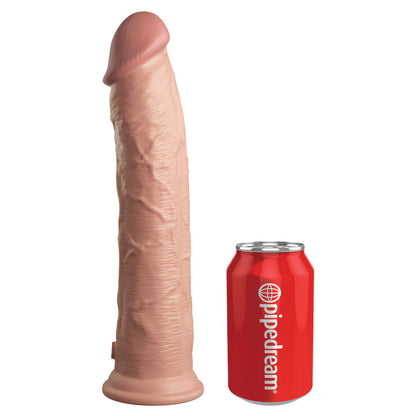 King Cock Elite 11 Inch Dual Density Cock Flesh Pink - Peaches & Cream