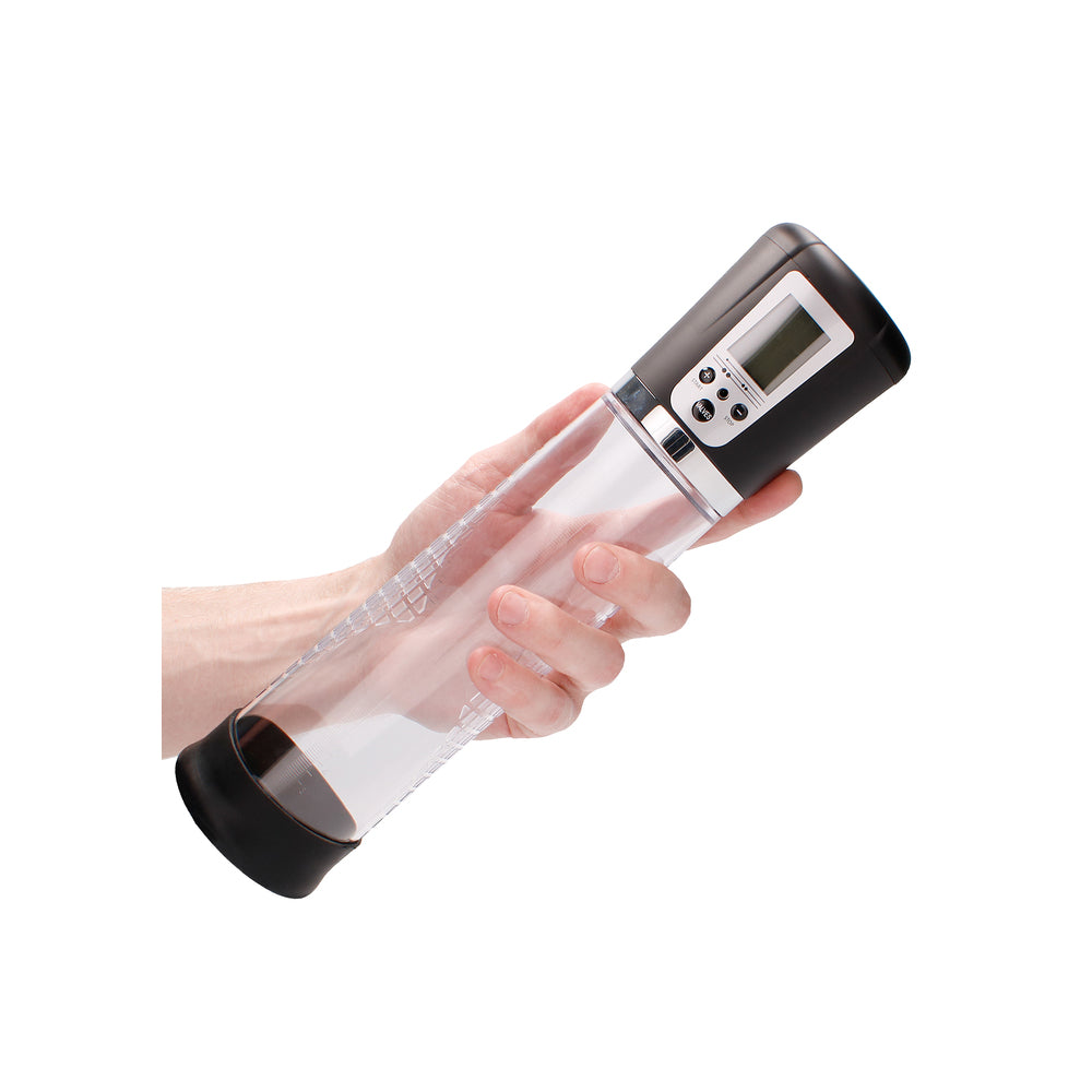 Premium Rechargeable Automatic LCD Penis Pump - Peaches & Cream