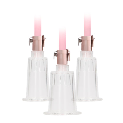 Pumped Clitoral and Nipple Pump Set - Peaches & Cream