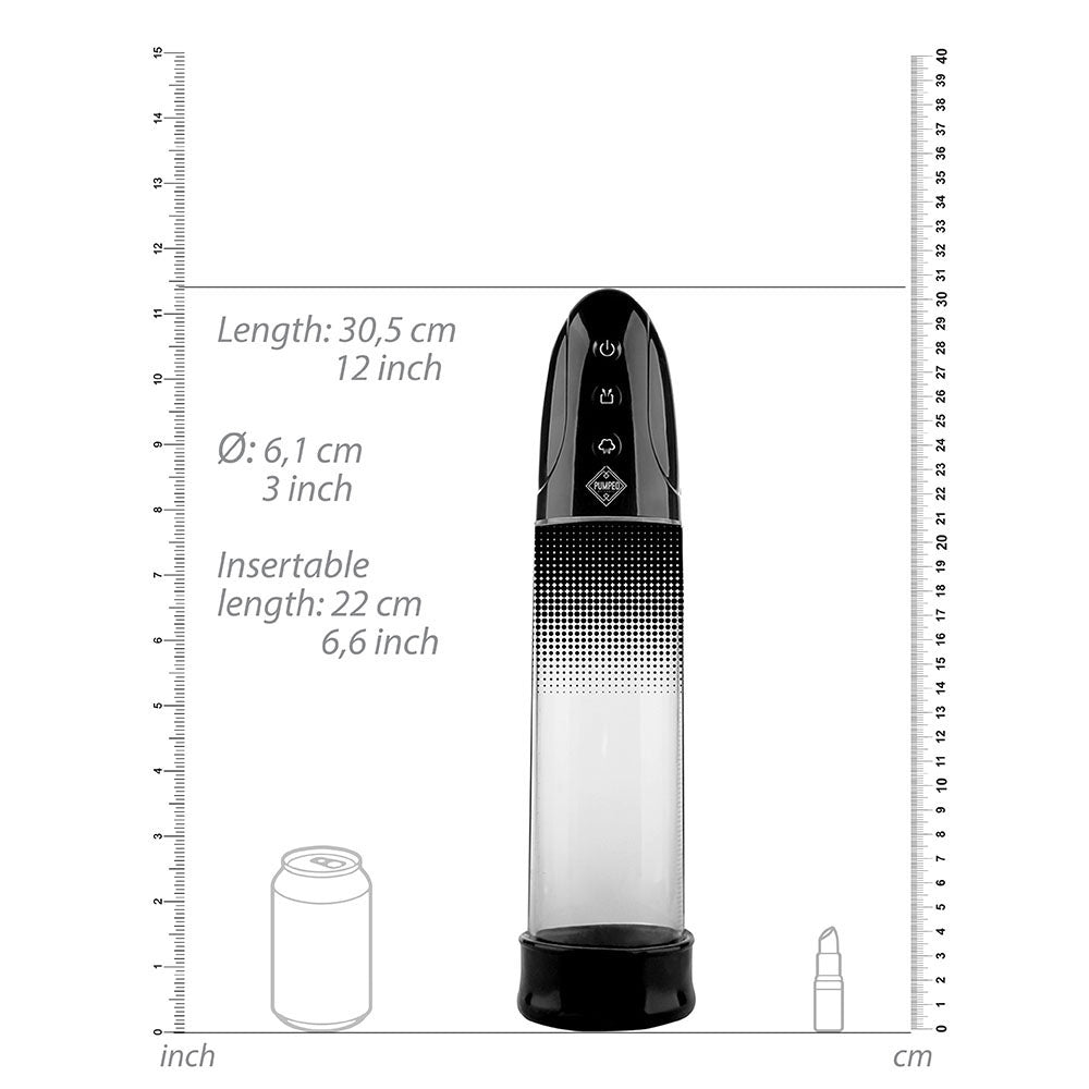 Automatic Rechargeable Luv Pump Black - Peaches & Cream