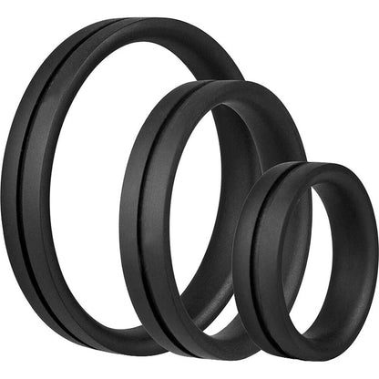 Screaming O RingO Pro X3 Cock Rings Black - Peaches & Cream