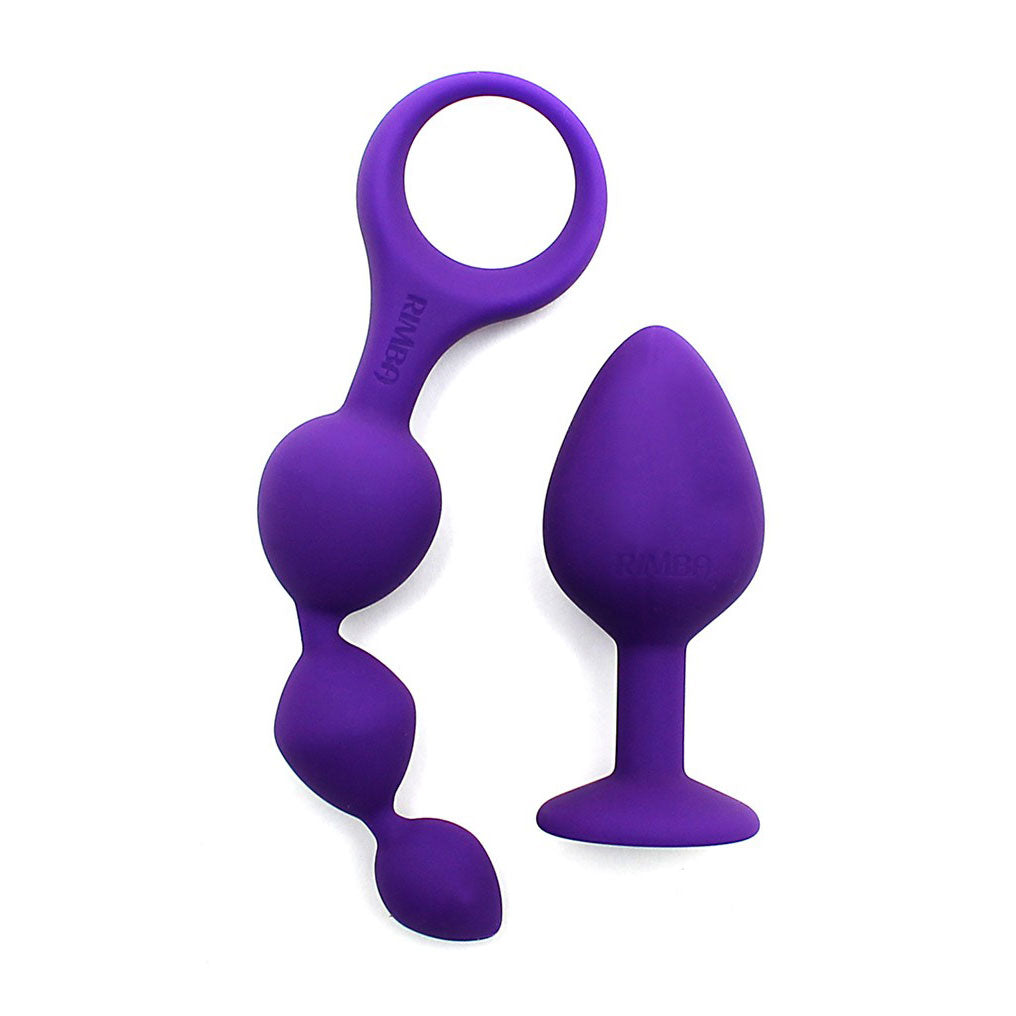 Barcelona Purple Anal Pleasure Play Set - Peaches & Cream