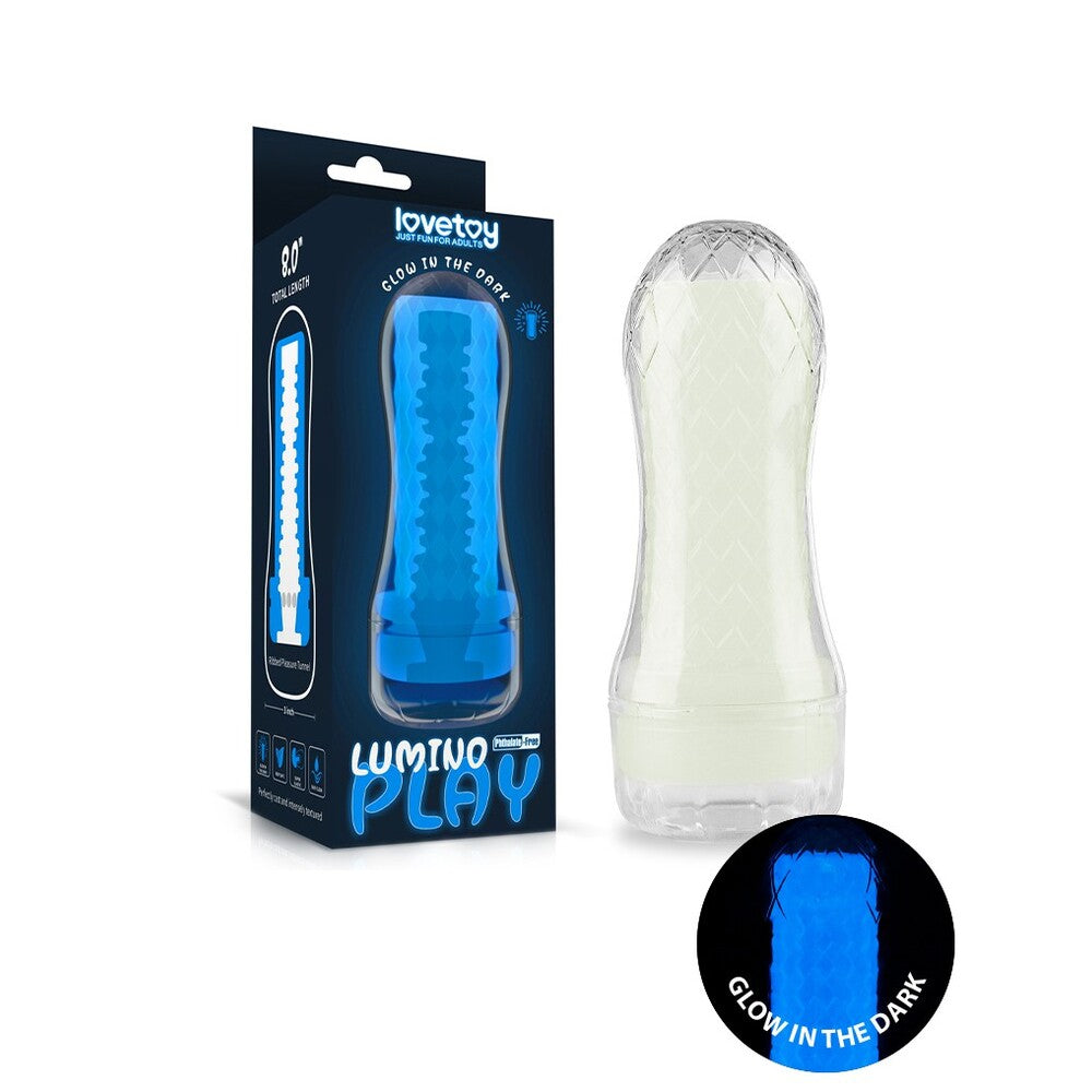 Lovetoy Glow In The Dark Lumino Play Masturbator 2 - Peaches & Cream