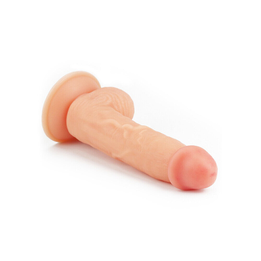 Lovetoy 8 Inch The Ultra Soft Dude Dildo - Peaches & Cream