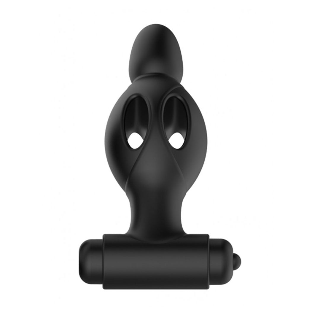 Mr Play Silicone Vibrating Anal Plug - Peaches & Cream