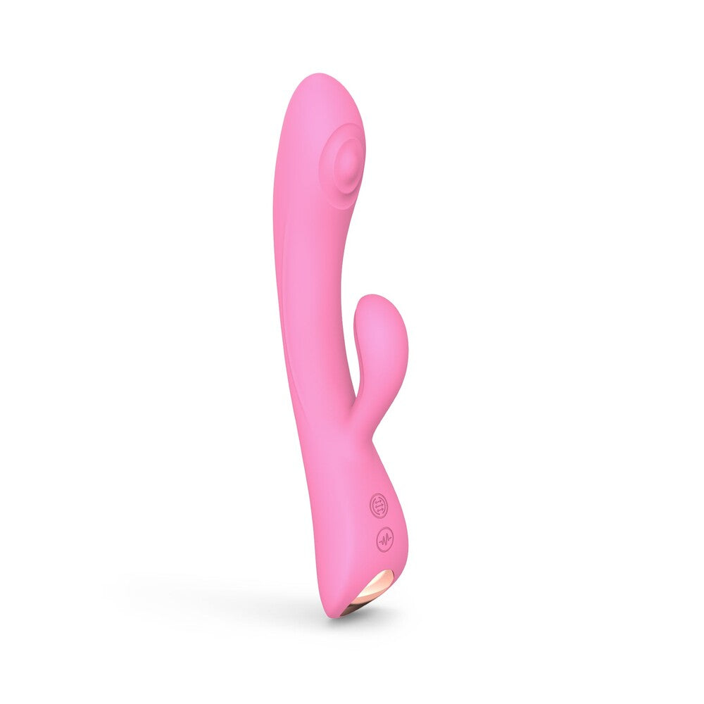 Love To Love Bunny And Clyde Tapping Rabbit Vibrator Pink - Peaches & Cream