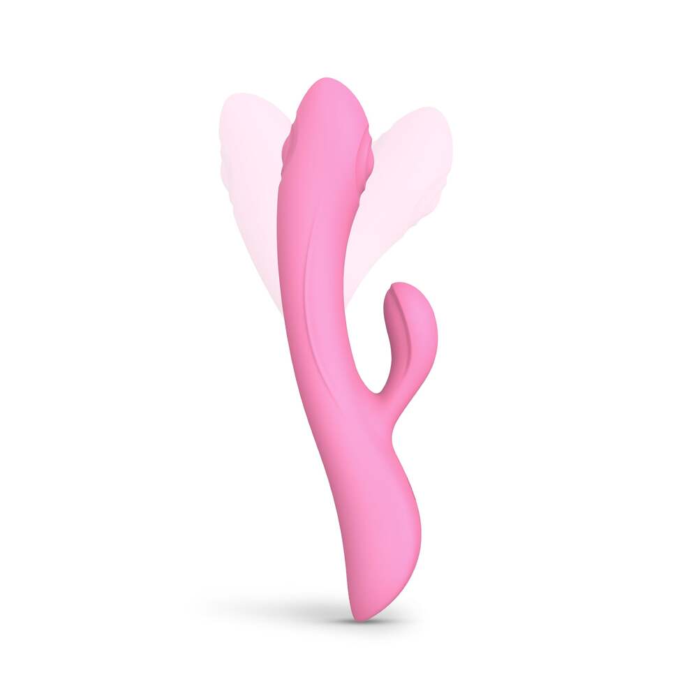 Love To Love Bunny And Clyde Tapping Rabbit Vibrator Pink - Peaches & Cream