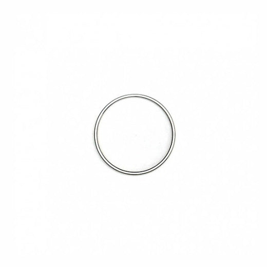 Stainless Steel Solid 0.5cm Wide 30mm Cockring - Peaches & Cream