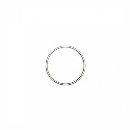 Stainless Steel Solid 0.5cm Wide 30mm Cockring - Peaches & Cream