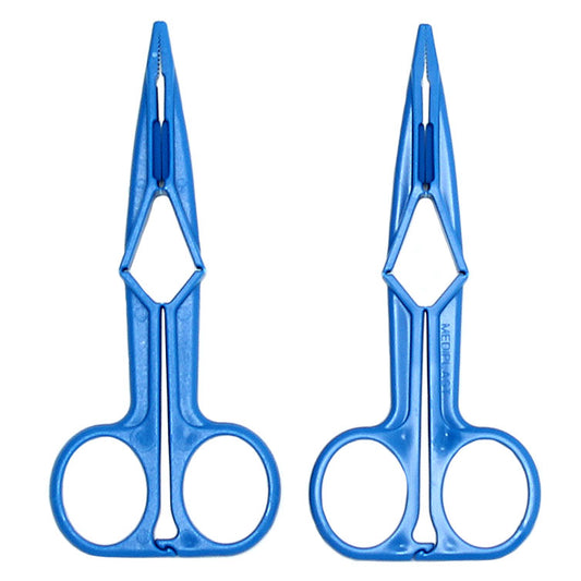 Blue Scissor Nipple Clamps - Peaches & Cream