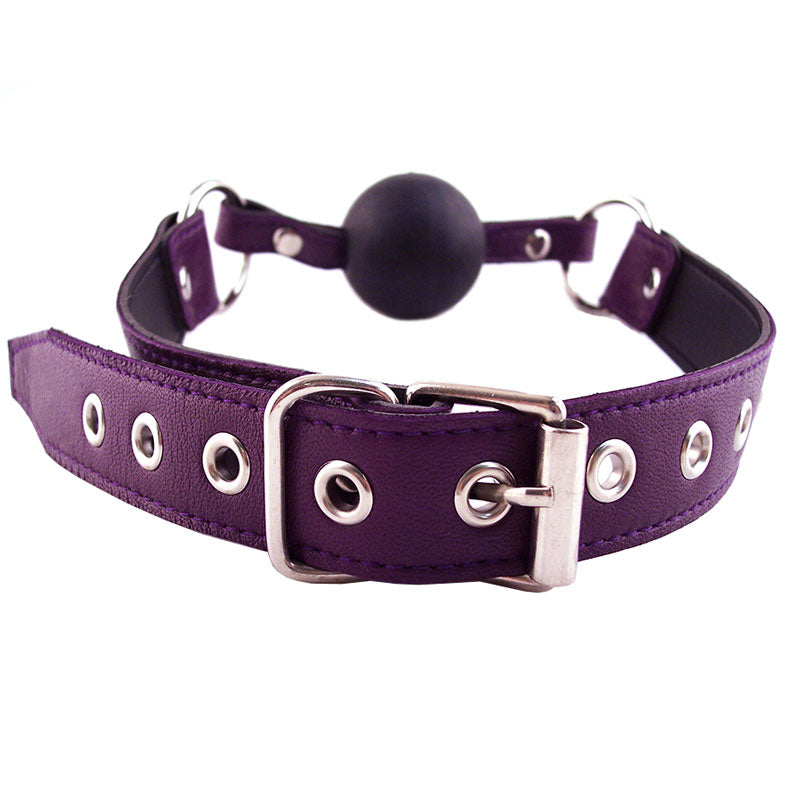 Rouge Garments Ball Gag Purple - Peaches & Cream