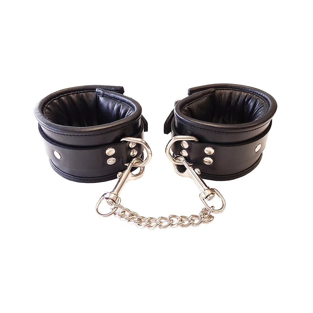 Rouge Garments Wrist Cuffs Padded Black - Peaches & Cream