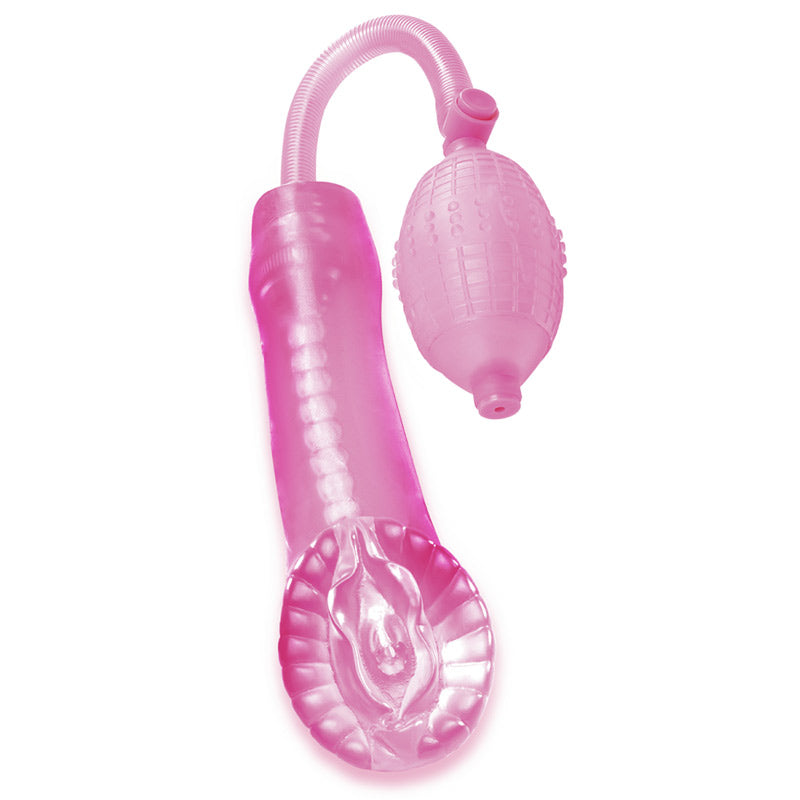 Pipedream Extreme Super Cyber Snatch Pump Masturbator - Peaches & Cream