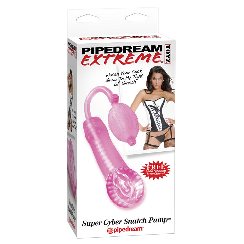 Pipedream Extreme Super Cyber Snatch Pump Masturbator - Peaches & Cream