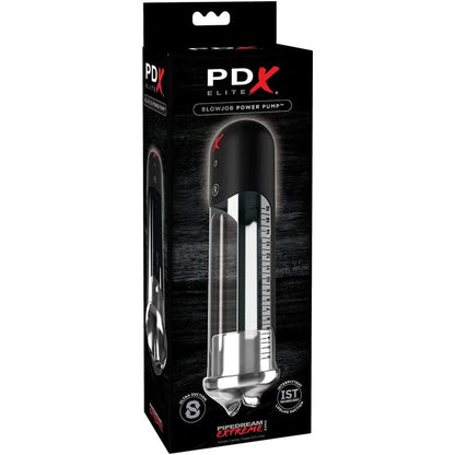 Pipedream Extreme Elite Vibrating Blowjob Power Pump - Peaches & Cream