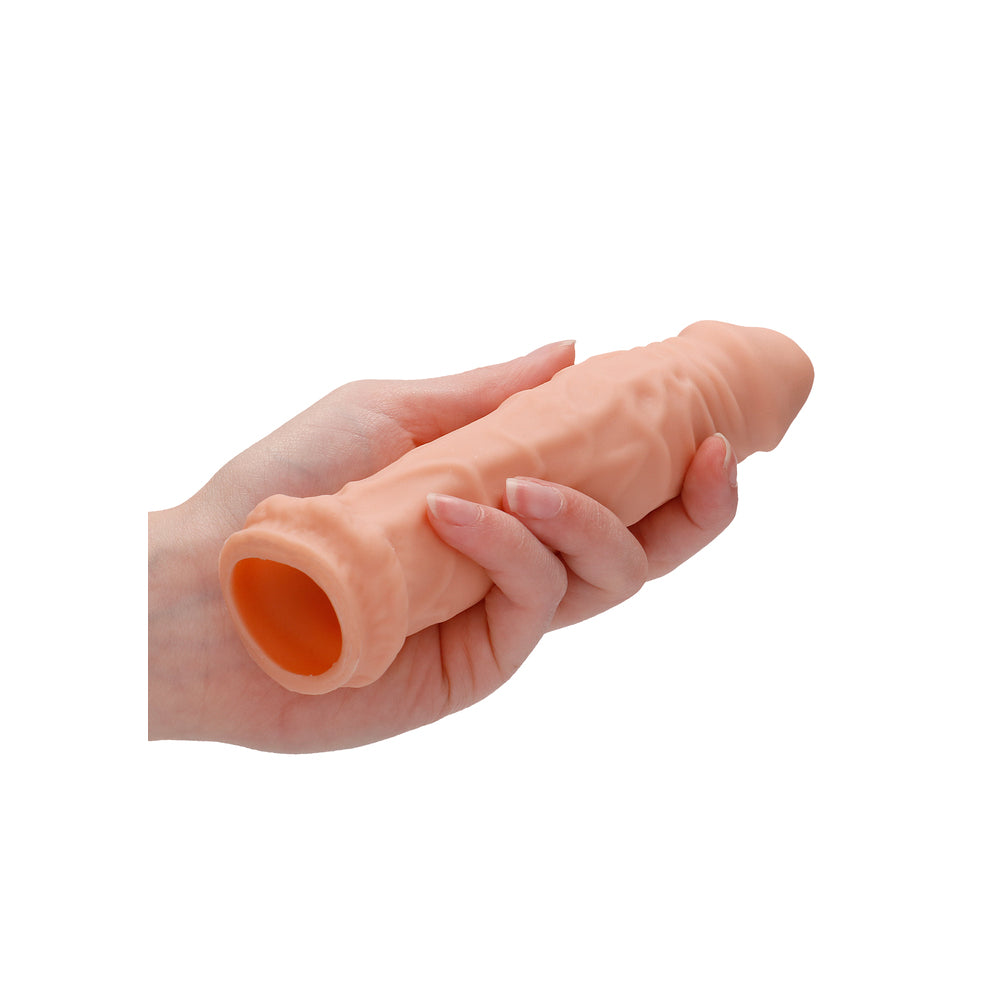 Realrock 6 Inch Penis Sleeve Flesh Pink - Peaches & Cream