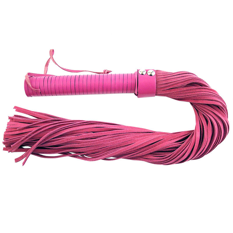 Rouge Garments Pink Suede Flogger - Peaches & Cream