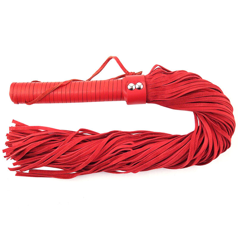 Rouge Garments Red Suede Flogger - Peaches & Cream