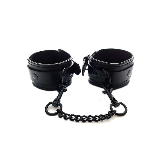 Rouge Garments Plain Black Wrist Cuffs - Peaches & Cream