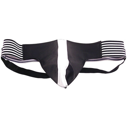 Rouge Garments Jock Black And White - Peaches & Cream