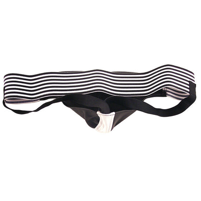 Rouge Garments Jock Black And White - Peaches & Cream