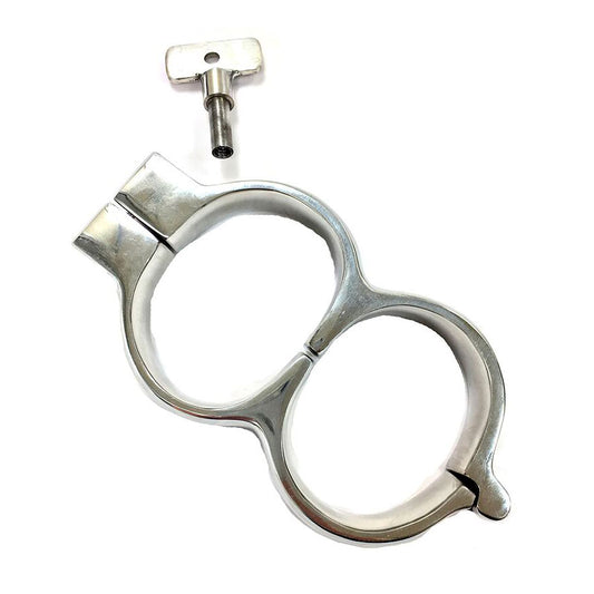 Rouge Stainless Steel Lockable Wrist Cuffs - Peaches & Cream