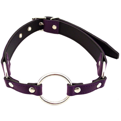 Rouge Garments O Ring Gag Purple - Peaches & Cream