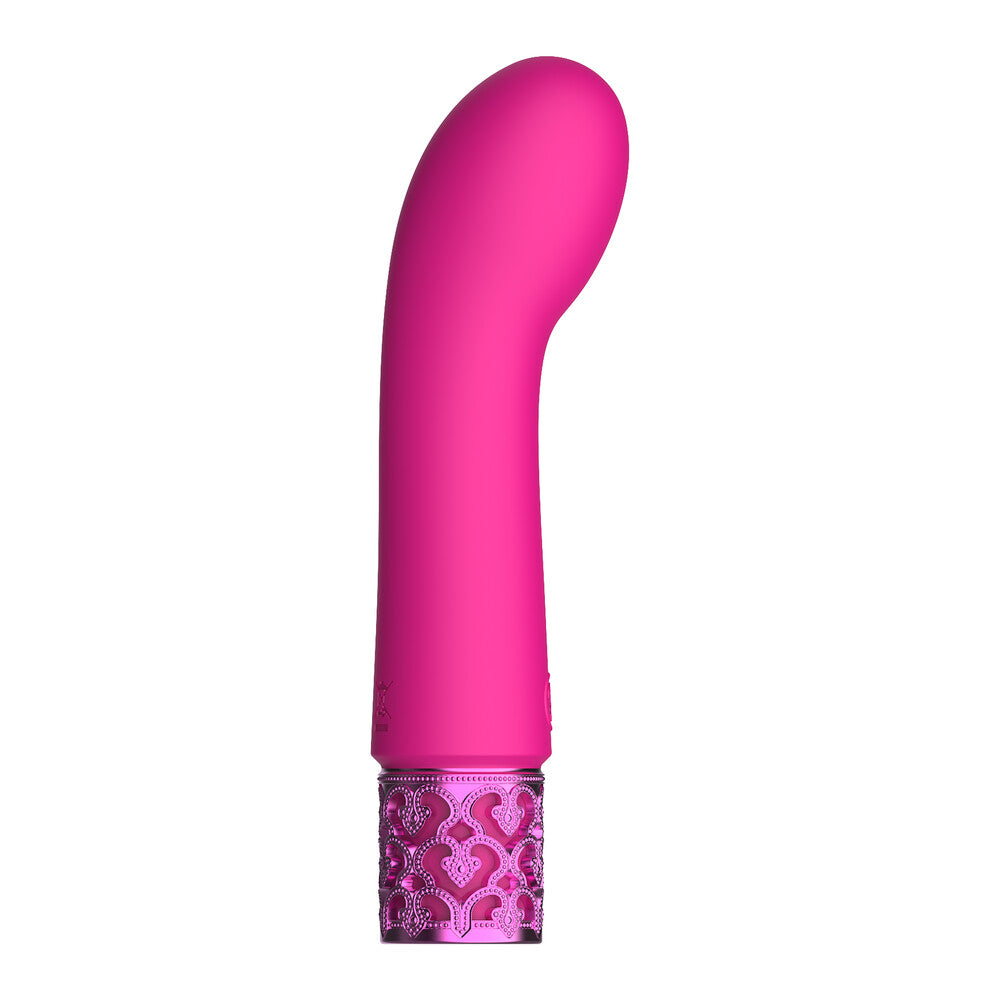 Royal Gems Bijou Rechargeable Silicone Bullet Pink - Peaches & Cream