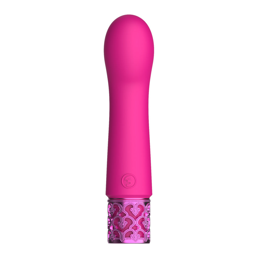 Royal Gems Bijou Rechargeable Silicone Bullet Pink - Peaches & Cream