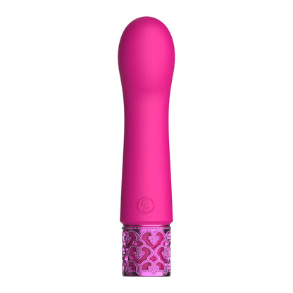 Royal Gems Bijou Rechargeable Silicone Bullet Pink - Peaches & Cream