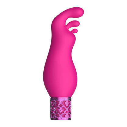 Royal Gems Exquisite Rechargeable Silicone Bullet Pink - Peaches & Cream