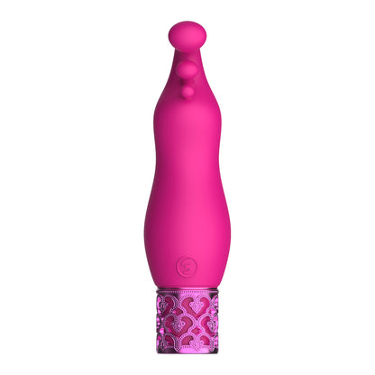 Royal Gems Exquisite Rechargeable Silicone Bullet Pink - Peaches & Cream