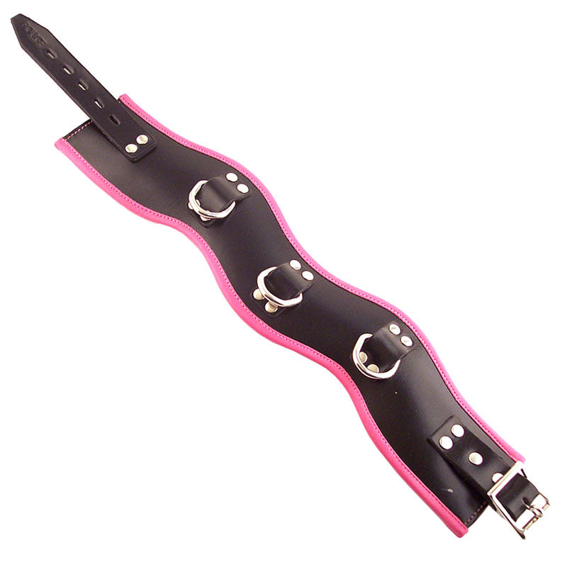 Rouge Garments Black And Pink Padded Posture Collar - Peaches & Cream