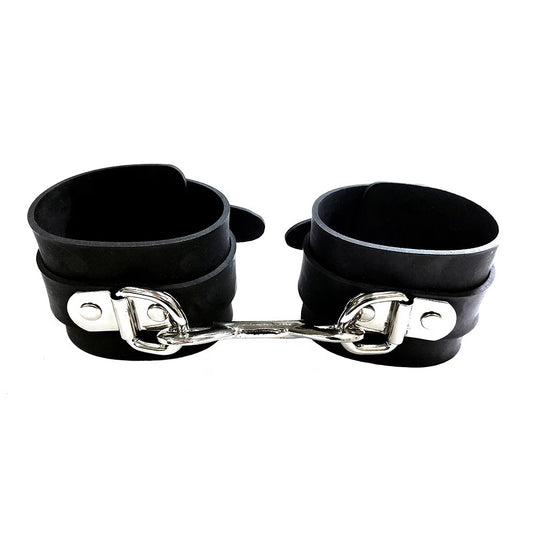 Rouge Garments Black Rubber Ankle Cuffs - Peaches & Cream