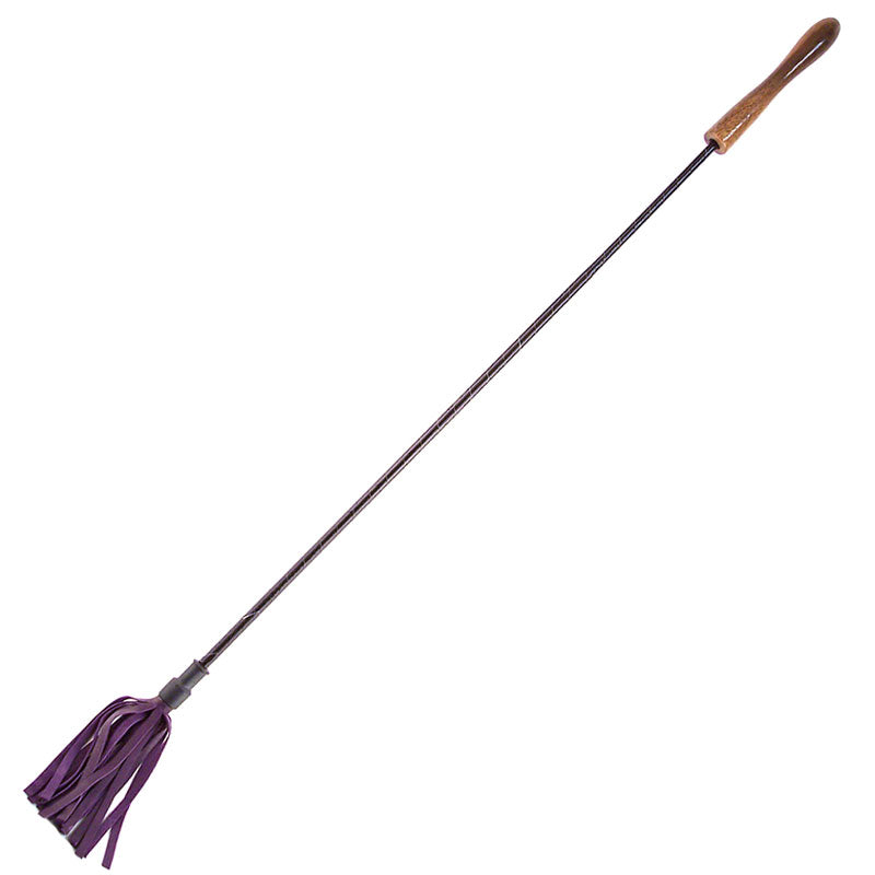 Rouge Garments Riding Crop With Wooden Handle Purple - Peaches & Cream