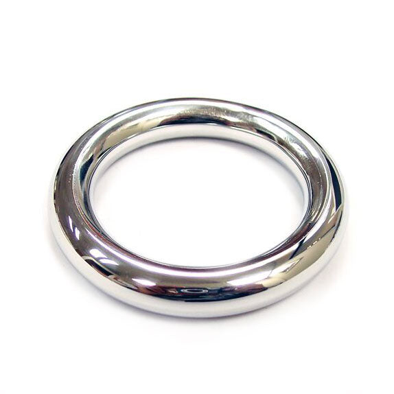 Rouge Stainless Steel Round Cock Ring 45mm - Peaches & Cream