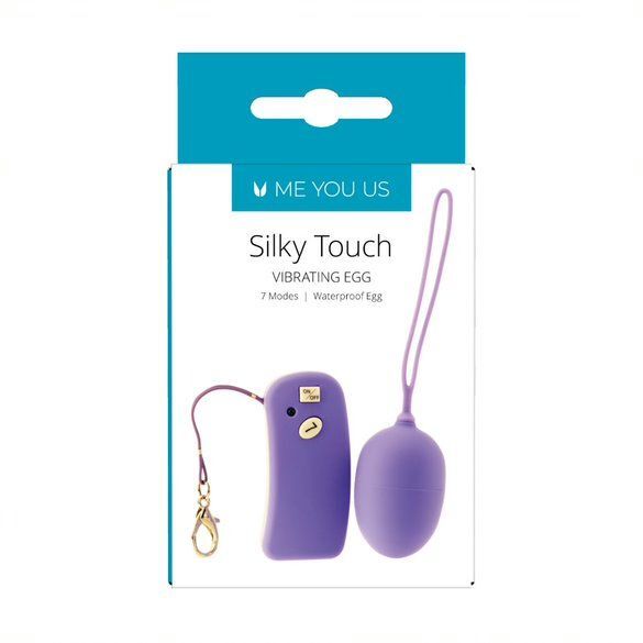 Me You Us Silky Touch Remote Controlled Vibrating Egg - Peaches & Cream