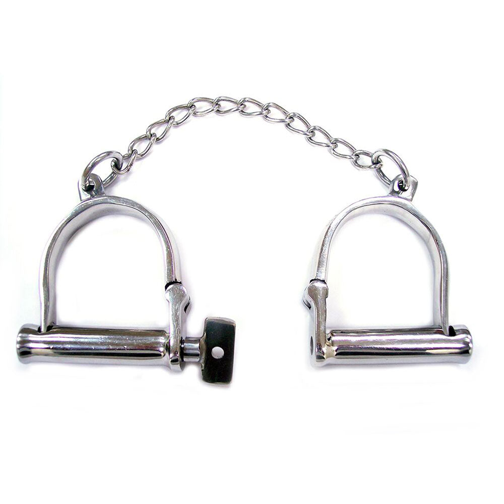 Rouge Stainless Steel Wrist Shackles - Peaches & Cream