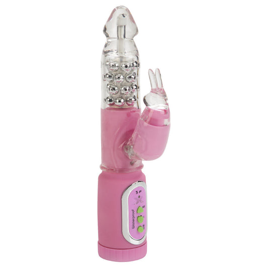 First Time Jack Rabbit Waterproof Vibrator - Peaches & Cream