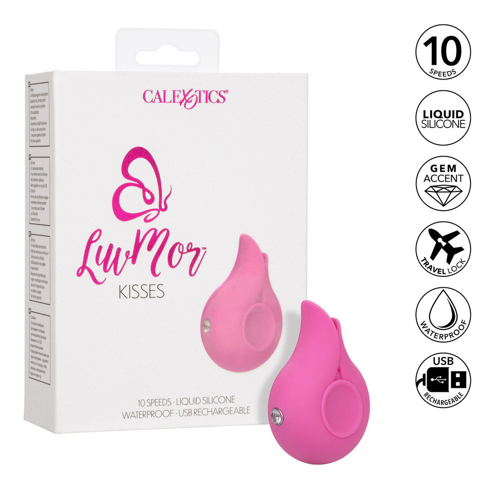 LuvMor Kisses Flickering Clitoral Stimulator - Peaches & Cream