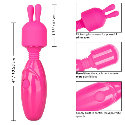 Tiny Teasers Rechargeable Bunny Vibrator - Peaches & Cream