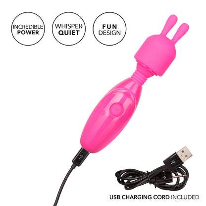 Tiny Teasers Rechargeable Bunny Vibrator - Peaches & Cream