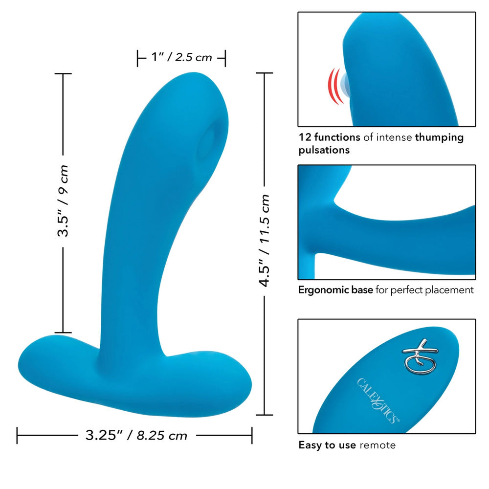 Remote Controlled Pulsing Pleaser Vibrator - Peaches & Cream