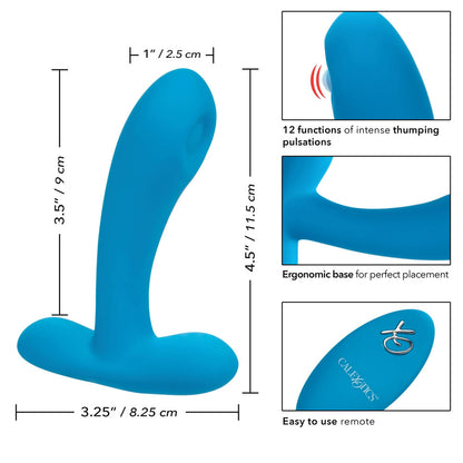 Remote Controlled Pulsing Pleaser Vibrator - Peaches & Cream