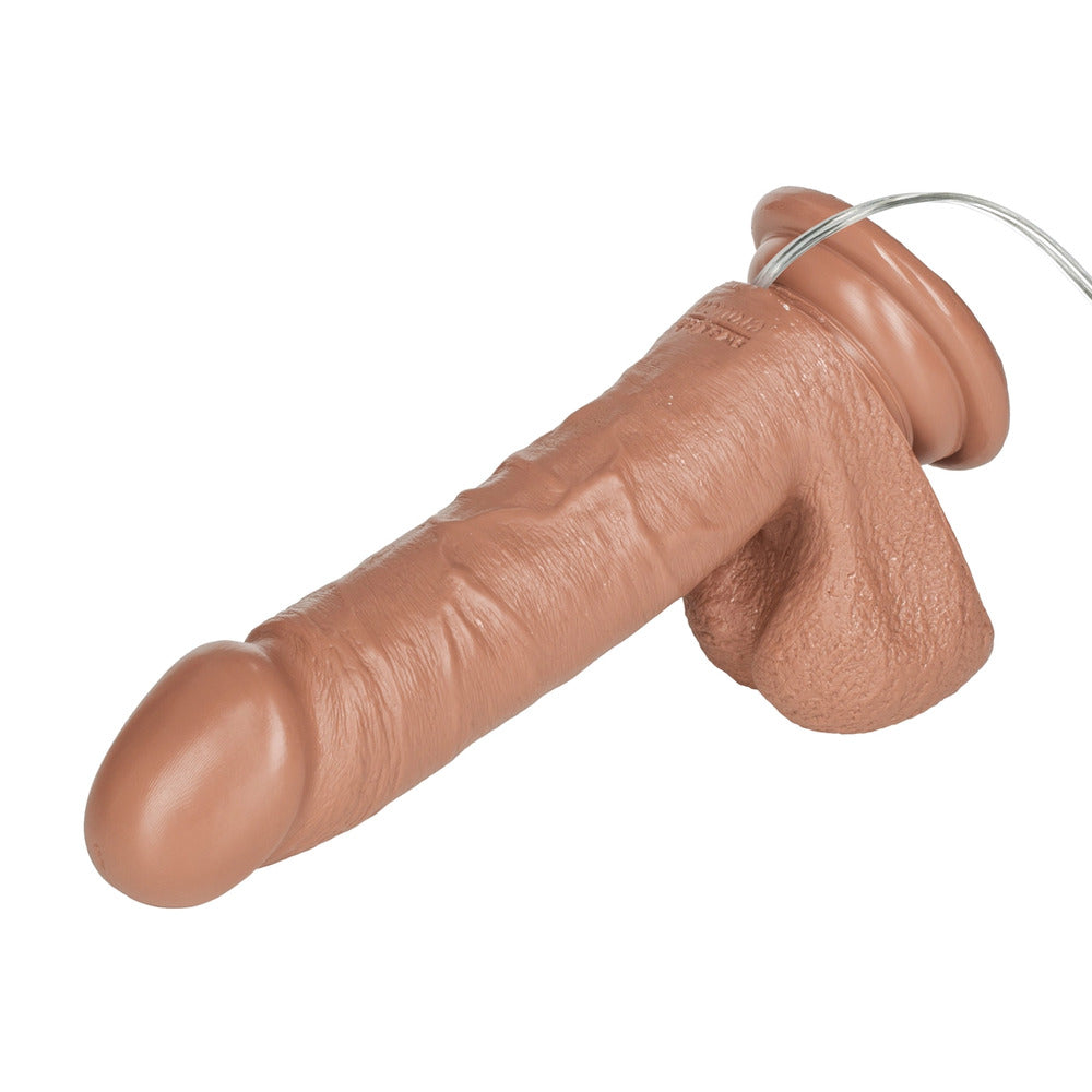 Emperor 6 Inch Life Like Vibrator Flesh Brown - Peaches & Cream